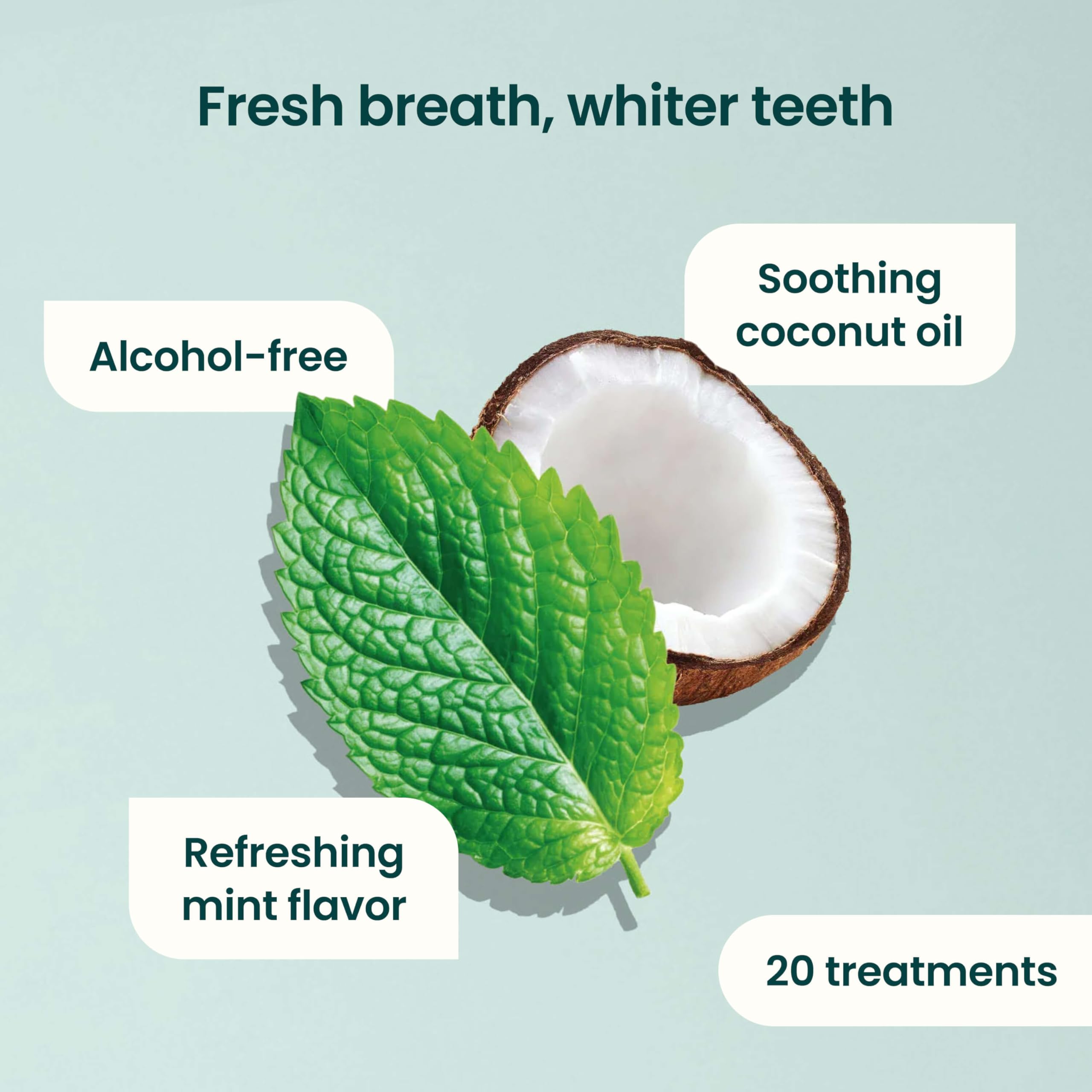 Quip Dissolvable Whitening Strips for teeth, 20 treatments, easy-to-use tooth whitening product from Quip.