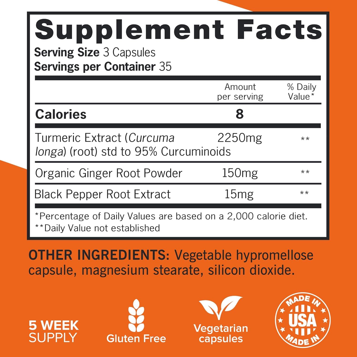 Qunol Turmeric Curcumin supplement with black pepper and ginger, 105 count, in a bottle for joint and immune support.