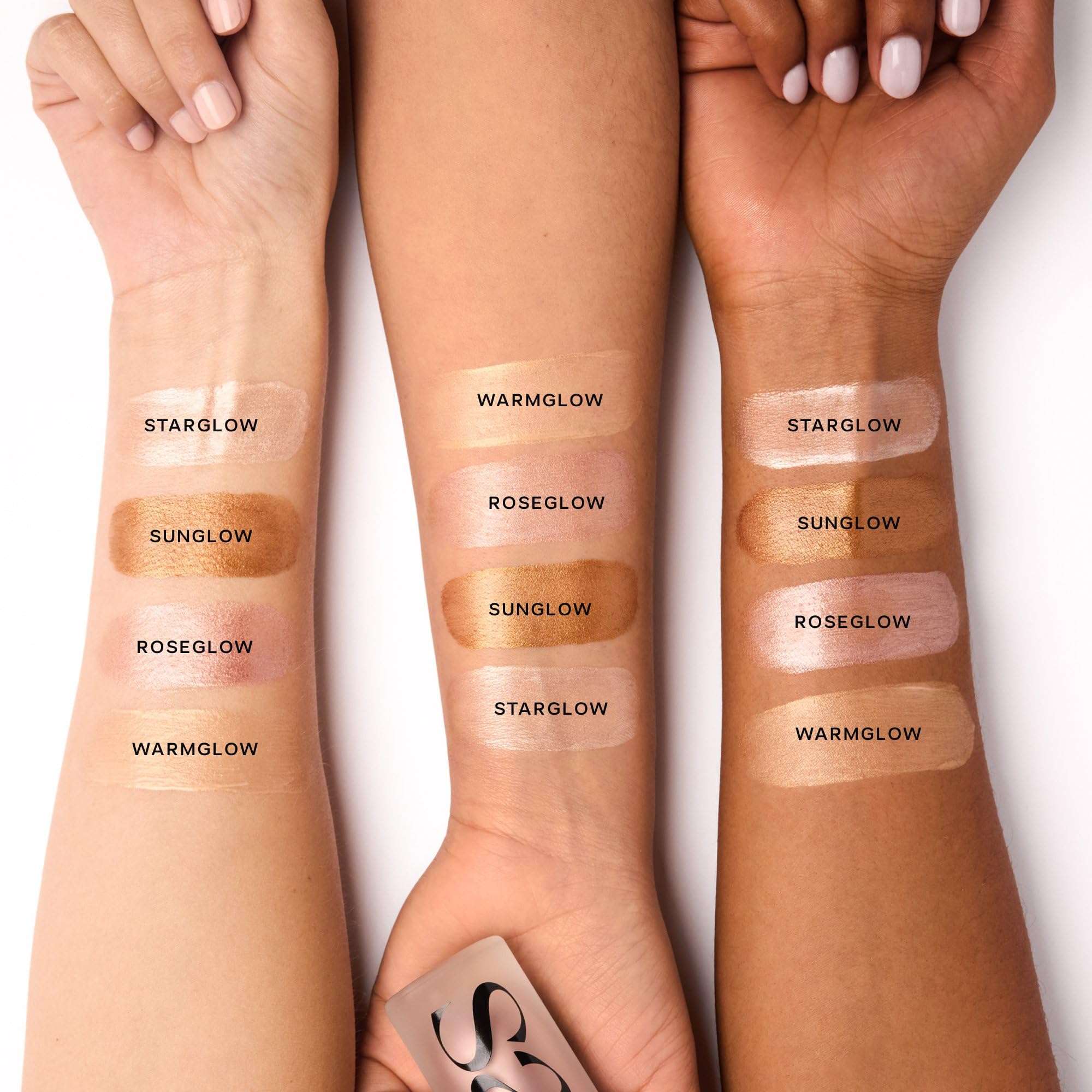 Saie Mini Glowy Super Gel Primer with Vitamin C, warm glow face shaping makeup primer for radiant skin.