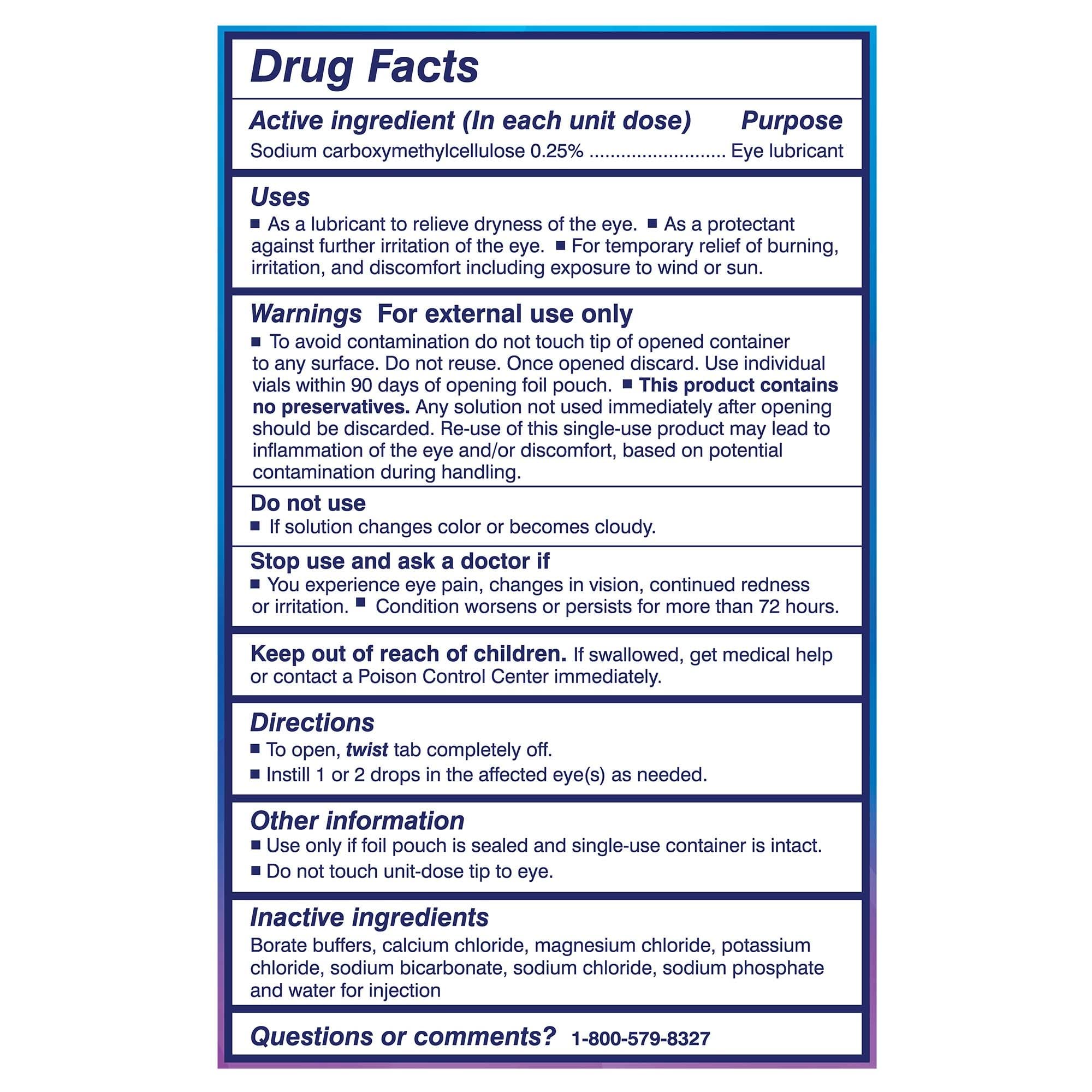 TheraTears Dry Eye Therapy medication in 30 preservative-free vials, designed to soothe and hydrate dry, irritated eyes.