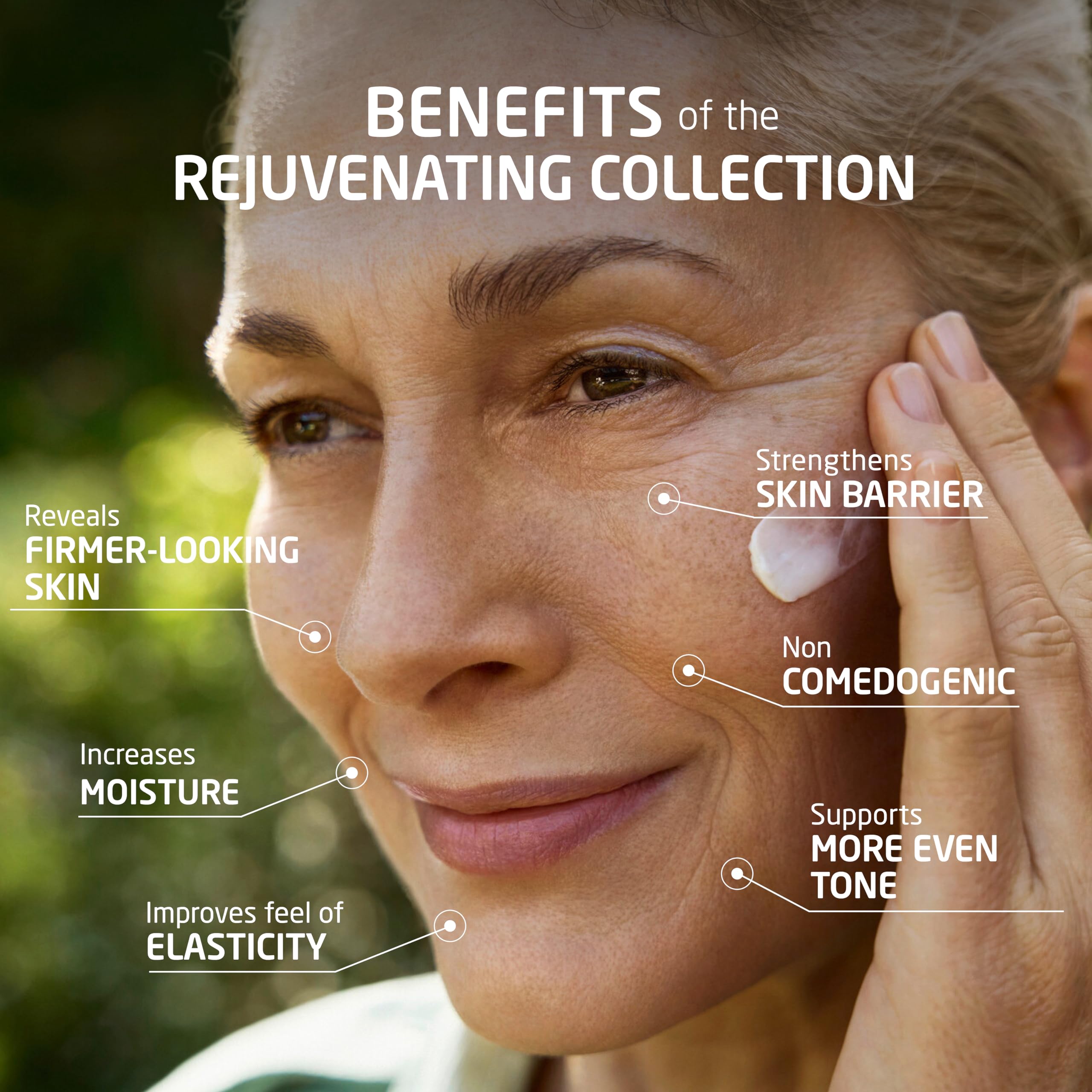 Weleda Rejuvenating Day Cream with blue gentian and edelweiss, a nourishing skin moisturizer in a white jar with a blue lid.
